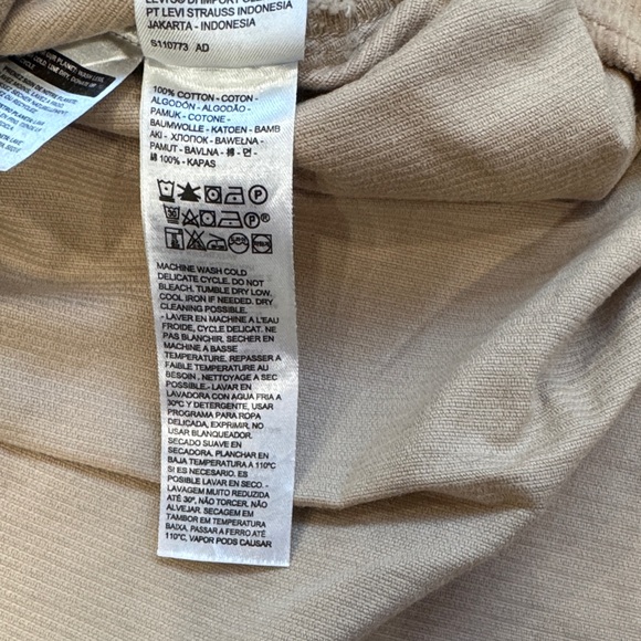 Levi's Women’s Beige Corduroy Shirt Size XL - Picture 5 of 11